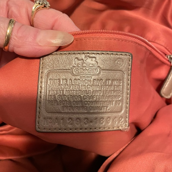 Coach shimmery gold purse - Picture 5 of 6